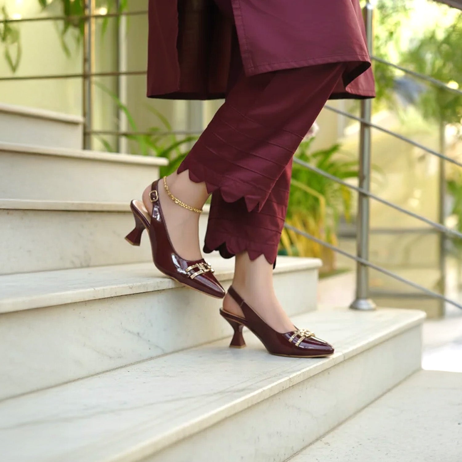 Classy Mahroon Mule MM-203