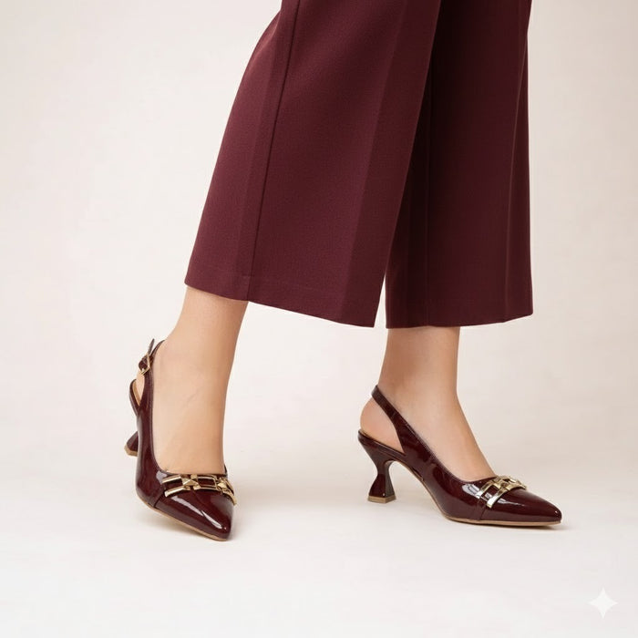 Classy Mahroon Mule MM-203