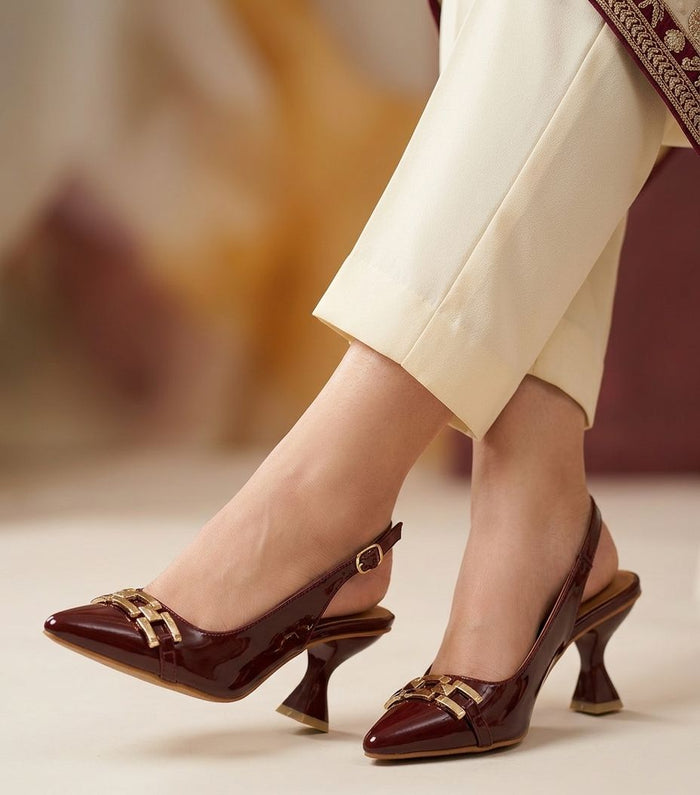 Classy Mahroon Mule MM-203