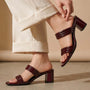 Mahroon Strap Heel MH-304