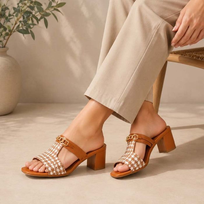 Mustard Chain Heel MH-305
