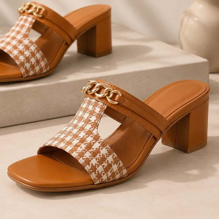 Mustard Chain Heel MH-305