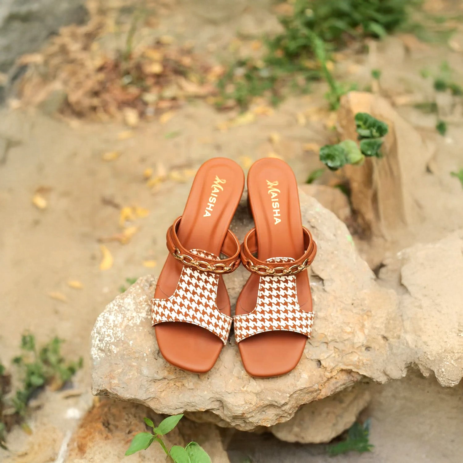 Mustard Chain Heel MH-305