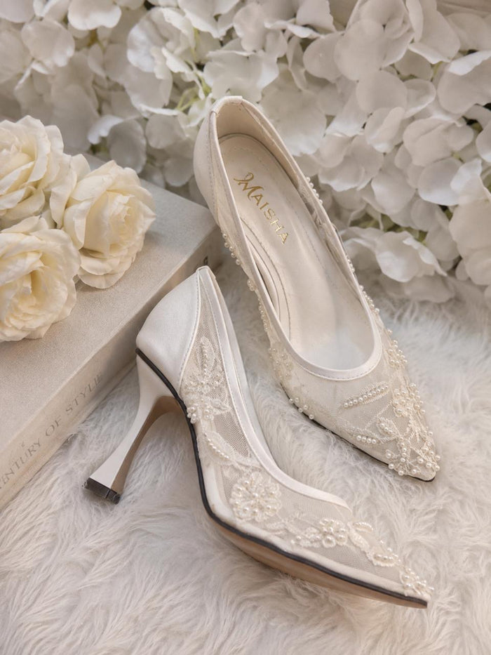 Blush Embroidery Mules MM - 232