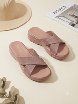 Glitter Strap wedge MP - 514