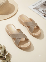 Glitter Strap wedge MP - 514