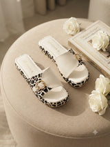 white leopard Wedge MP - 516