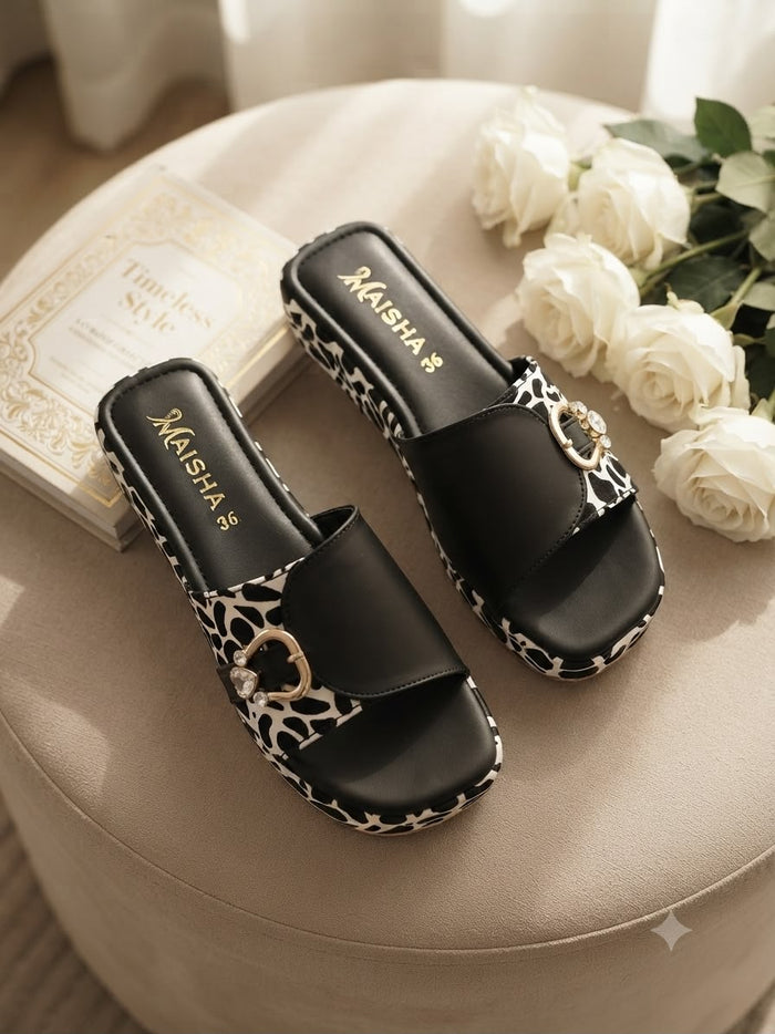 white leopard Wedge MP - 516
