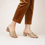 Shimmer Block Heel MH-301