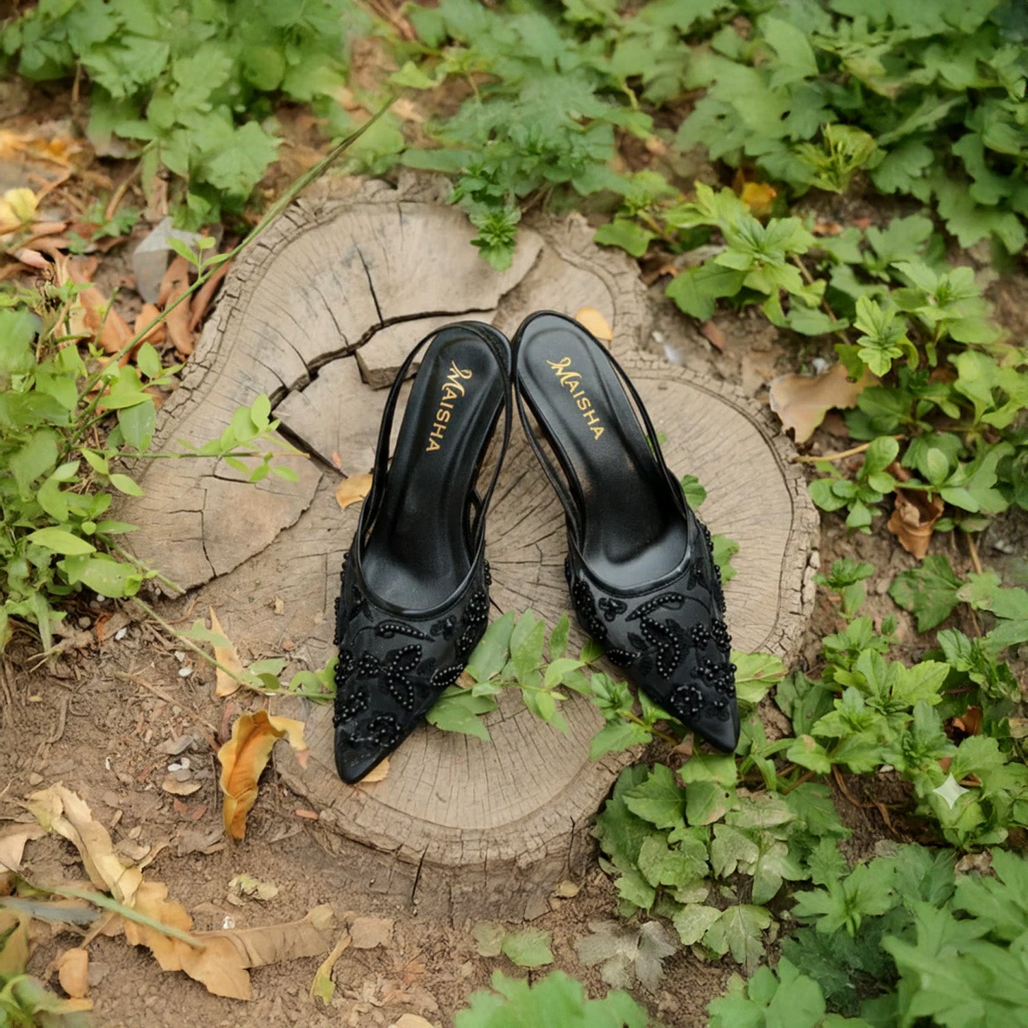 Pearl Embroidery Mule MM-201