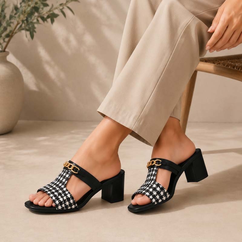 Mustard Chain Heel MH-305