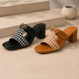 Mustard Chain Heel MH-305