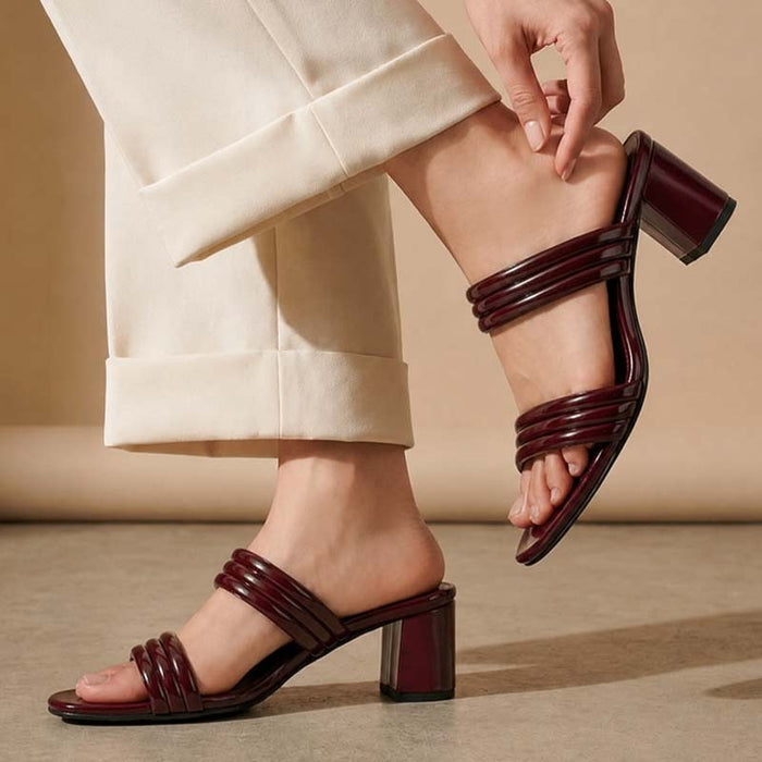 Mahroon Strap Heel MH-304