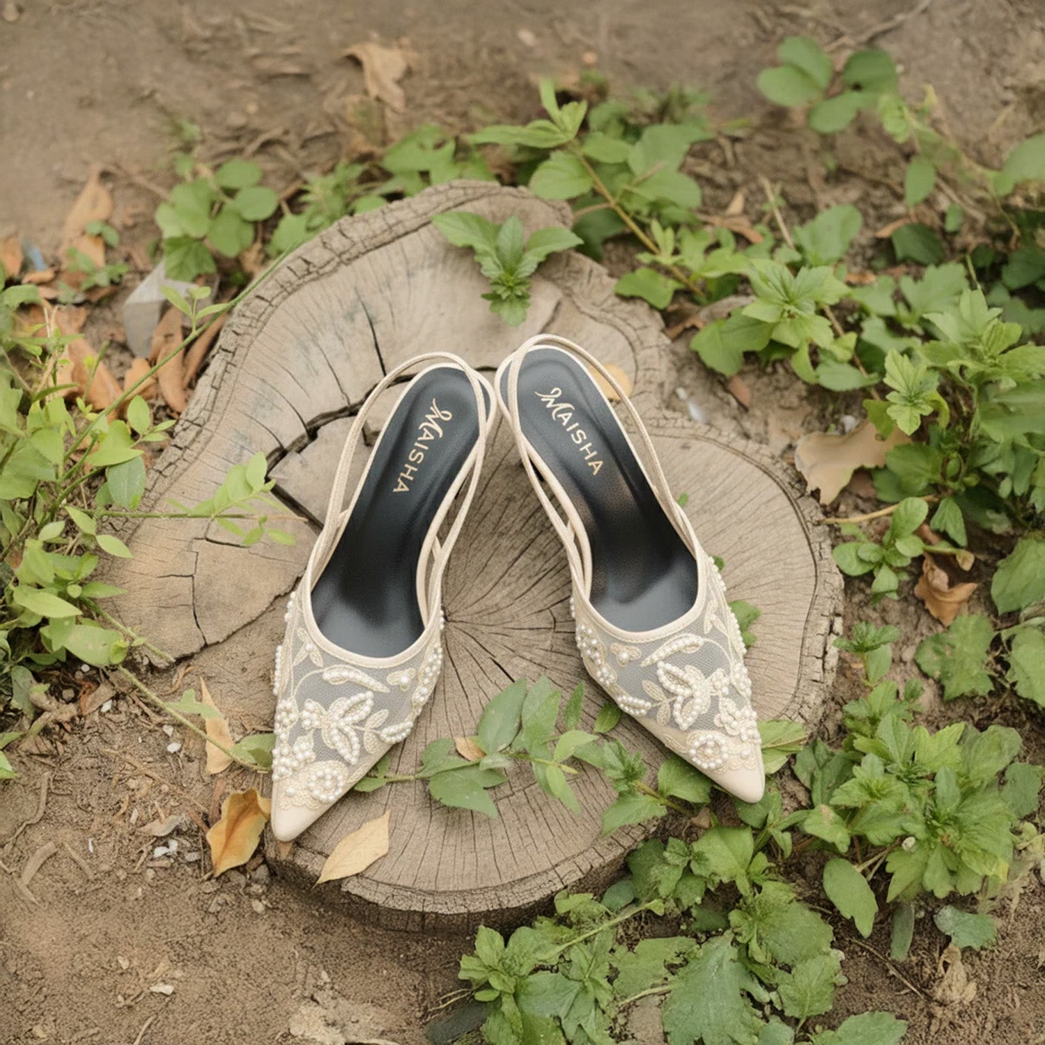 Pearl Embroidery Mule MM-201