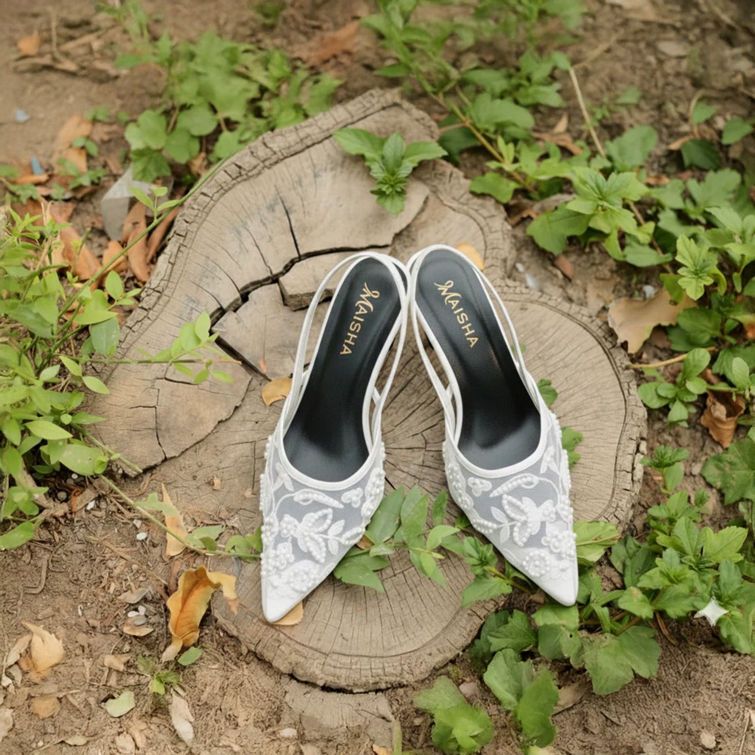 Pearl Embroidery Mule MM-201